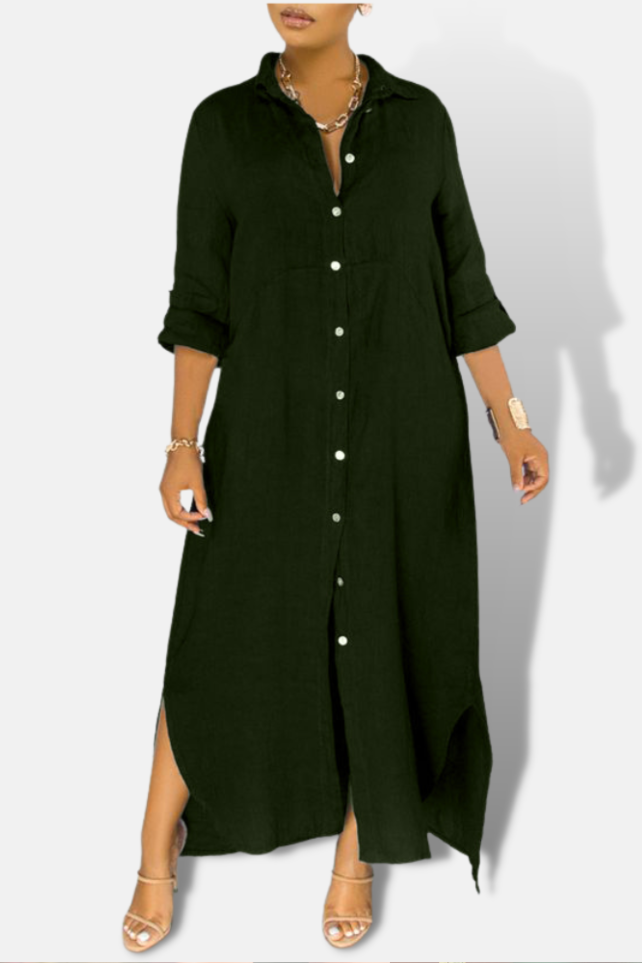 Oversized Shirt Dress